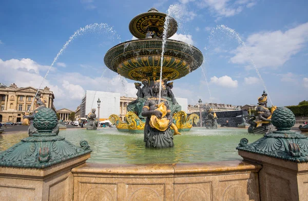 Paris Frankrike September 2018 Fountain Haven Place Concorde Paris Mest — Stockfoto