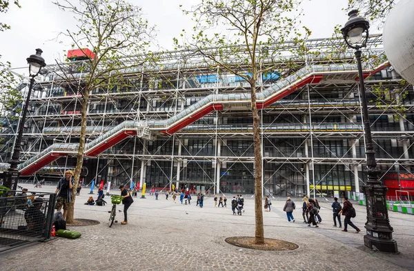 Paris, Fransa, 6 Eylül 2018 - cephe ' nın merkezinin Georges Pompidou Paris, Fransa. Centre Georges Pompidou dünyada modern sanatın en ünlü müzelerinden biridir.