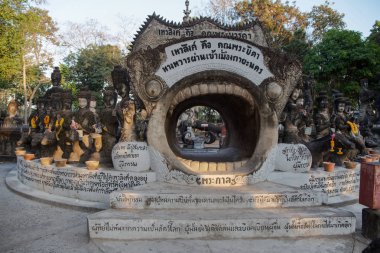 Sala Keo Kou Tapınağı, Nong Khai, Tayland, Asya