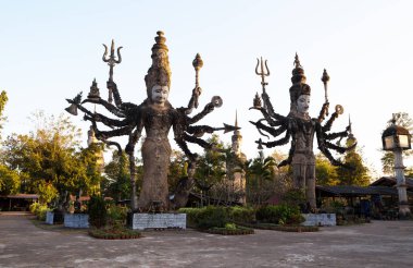Nong Khai, Thailand, 27 Ocak 2019 - Sala Keo Kou Tapınağı, Nong Khai, Tayland, Asya