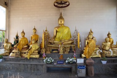 Nong Khai, Tayland, 27 Ocak 2019 - Wat A-Hong Silawas tapınağı, Mekong nehri üzerinde, Tambon Khaisri, Amphoe Bungkan, Nong Khai, Tayland