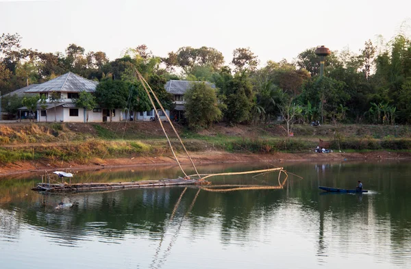 Yor Pueblo Pescadores Del Noreste Tailandia Cerca Lago Yor Viejo — Foto de Stock