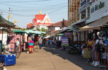 Nong Khai, Tayland, 27 Ocak 2019 - Nong Khai, Tayland Pazarı