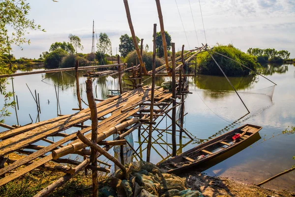 Uma Yor Uma Aldeia Pescadores Nordeste Tailândia Perto Lago Yor — Fotografia de Stock