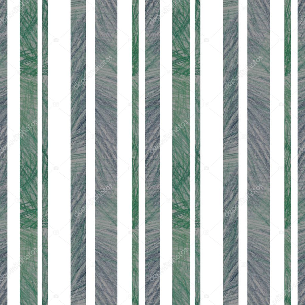 Seamless striped decor textured with color pencil handdrawing suitable for wallpaper background backdrop packaging wrapping