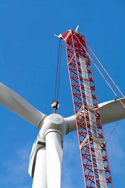 Turbina Eólica Construção — Fotografia de Stock