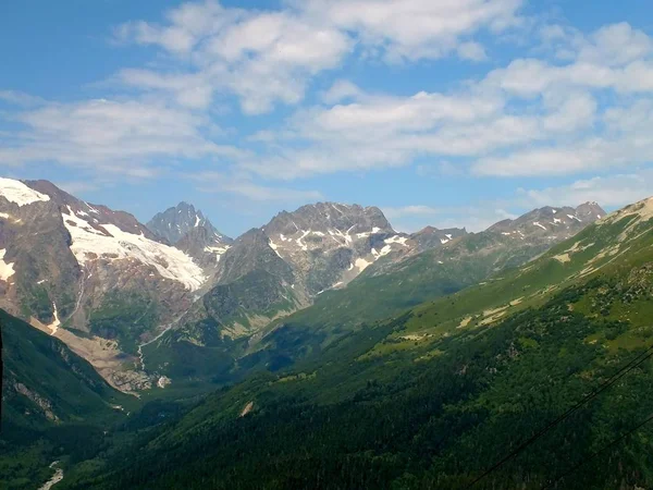 Горные Пейзажи Окрестностях Эльбруса — стоковое фото