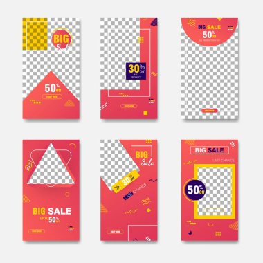 Dijital pazarlama için moda yazı şablonu sosyal medya afişler. Sahil yolu marka moda. Hikayeler. Akarsu. hikaye, internet web afiş, el ilanı, afiş ve brochure.fluid. Vektör çizim.