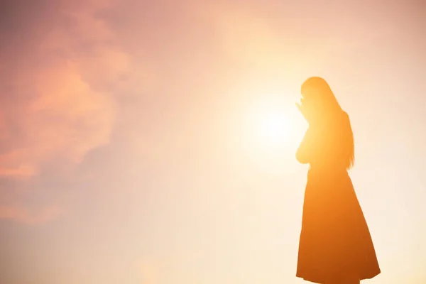 Sad Depressed Woman Alone — Stock Photo, Image