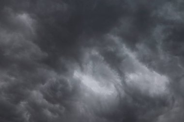 Fırtına gelmeden, resim Hollanda'da kara bulutlar