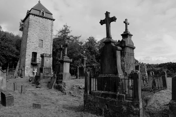 Church Cemetery Belgium — Stock Photo, Image