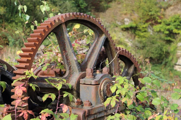 Belçika ardennes bir ormanda eski Mekanik vites