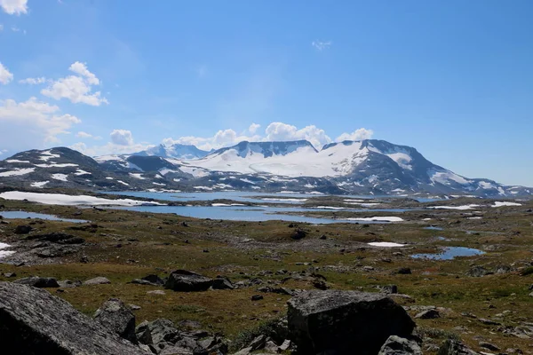 Bella Norvegia Sul Percorso Sognefjellsvegen — Foto Stock