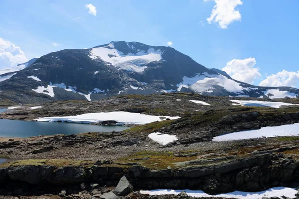 Bella Norvegia Sul Percorso Sognefjellsvegen — Foto Stock