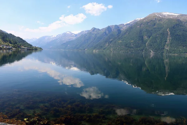 Fiordo Las Glándulas Periféricas Noruega —  Fotos de Stock