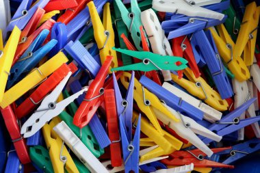 Clothespin renkli yakın çekim