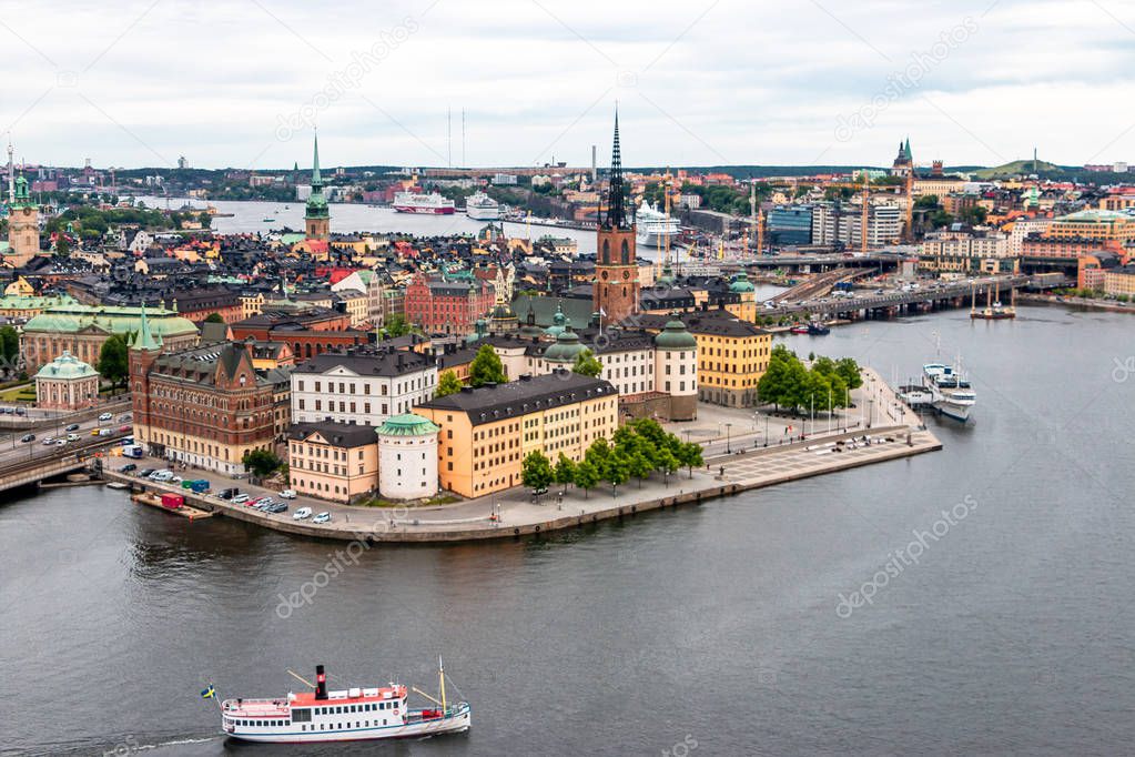 Stockholm in Sweden a touristic attraction in Scandinavia with nice museums and beautiful buildings 