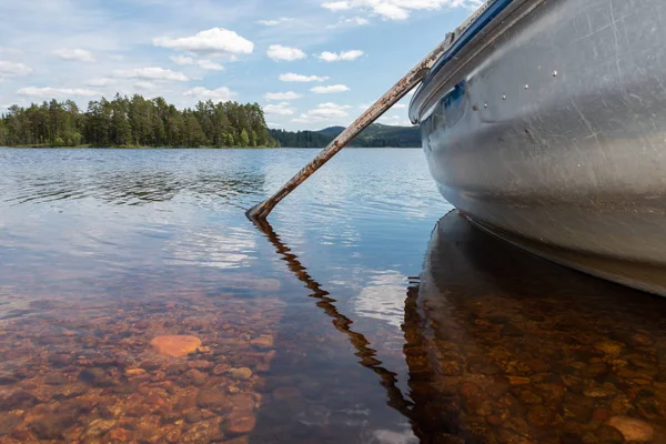 Όμορφη Θέα Στη Λίμνη Στο Safssjon Lake Region Νταλάρνα Σουηδία — Φωτογραφία Αρχείου