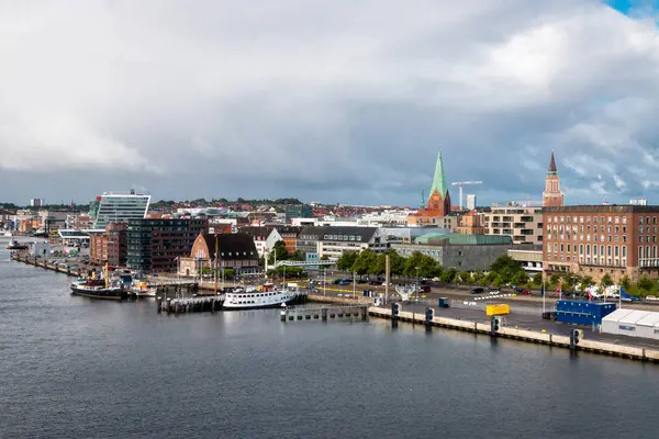 View City Kiel Harbor Coastline Beautiful City North Germany — Stock Photo, Image