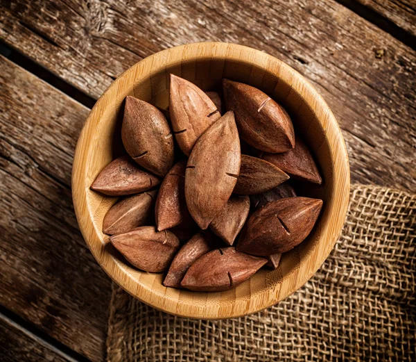 Bovenaanzicht Van Pili Noten Uit Filipijnen — Stockfoto