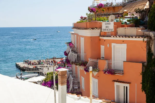 Positano Italien Juli 2013 Covo Dei Saraceni Stjärnigt Hotell Positano — Stockfoto