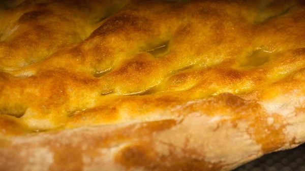 Schiacciata All Olio Een Van Tuscany Top Bakkerij Traktaties Het — Stockfoto