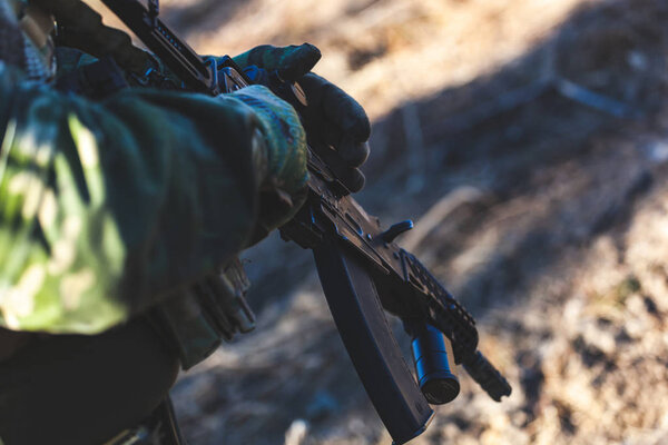 Airsoft military game