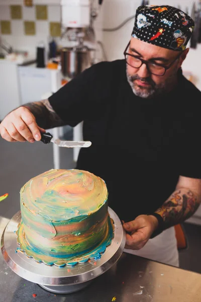 Preparation of cake and carnival pastries. — Stock Photo, Image