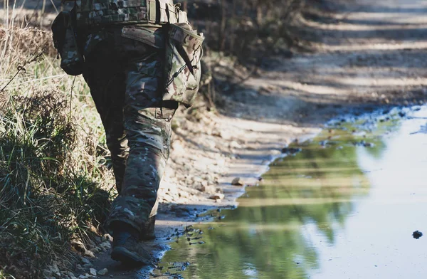 Στρατιωτική παιχνίδι Airsoft — Φωτογραφία Αρχείου