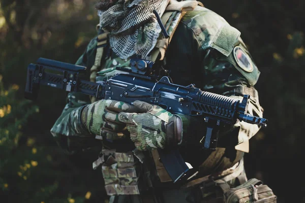 Airsoft wojskowa gra — Zdjęcie stockowe