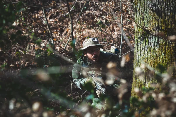 Военная игра Airsoft — стоковое фото