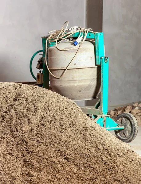 Industriële cement mixer machines. — Stockfoto