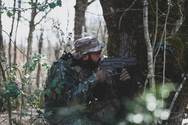 Στρατιωτική παιχνίδι Airsoft — Φωτογραφία Αρχείου