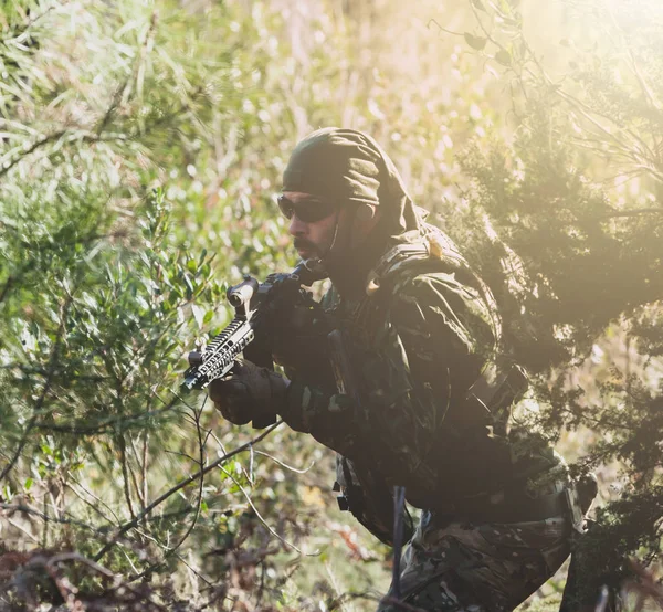 Airsoft askeri oyunu — Stok fotoğraf