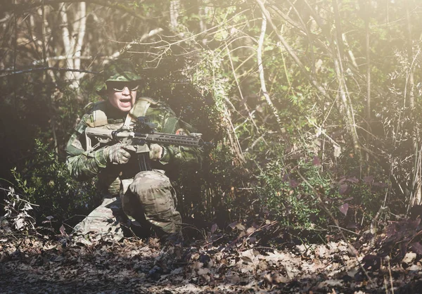 Airsoft militärisches Spiel — Stockfoto