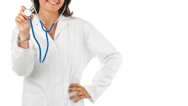 Medico femminile con spazio di copia . — Foto Stock