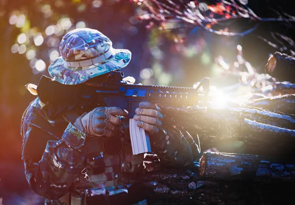 Airsoft military game — Stock Photo, Image