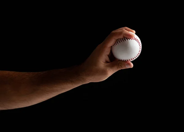 Бейсбольний м'яч готовий до гри — стокове фото