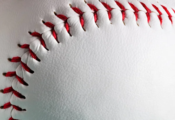 Macro of new baseball ball with copy space. — Stock Photo, Image