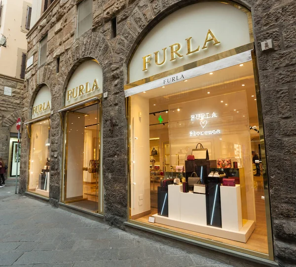 Флоренція Італія Листопада 2017 Зовнішній Вигляд Магазину Фурла Флоренції Furla — стокове фото