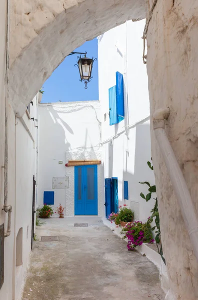 Ostuni Italy August 2014 Typical View Ostuni Houses White Walls — 图库照片