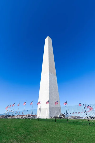 Açık Mavi Gökyüzü Washington Abd Ile National Mall Washington Anıtı — Stok fotoğraf