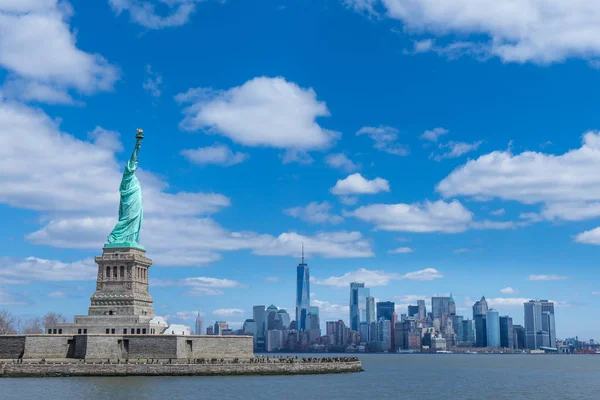 Statuia Libertății Manhattan New York City Sua — Fotografie, imagine de stoc