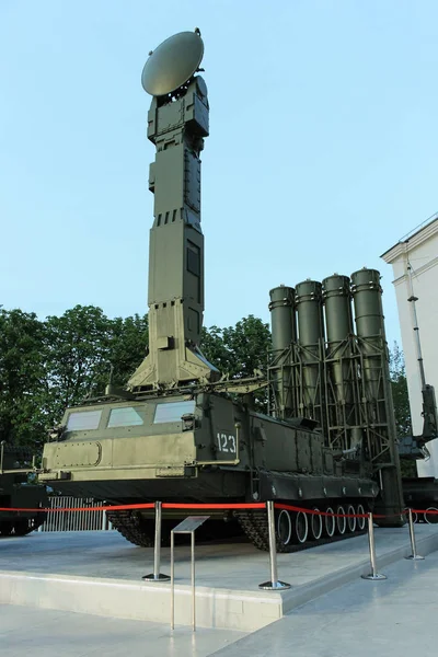 Moskova-Mayıs 13: Uçaksavar füze S-300v3 Savaşı fotoğrafları, Fuar Sergisi Mayıs, 2015 tarihinde Moskova'da. Kamu-olay