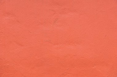 Dikişsiz turuncu boyalı beton duvar, kopya alanı