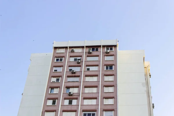 Bottom Shot Tall Concrete Mass Housing Building Corner Izmir Turkey — Stock Photo, Image