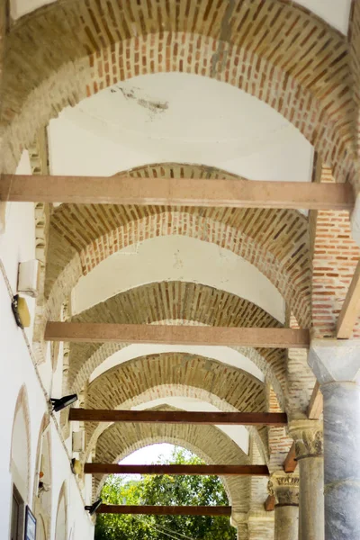 Tiro Interior Construído Horizontalmente Tiro Arco Alvenaria — Fotografia de Stock