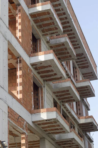 Yan vuruş yeni inşaat beton yapı