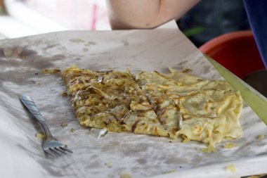 Peynir ve patates ile Türk gözleme çekim perspektif çekim