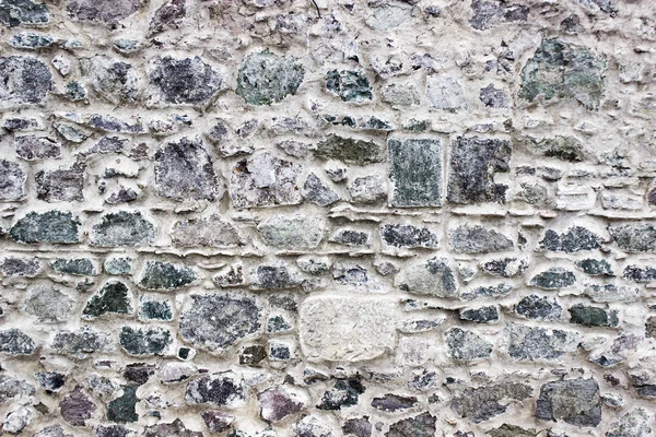 Front Wide Shot Highlighted Masonry Colorful Stone Wall Izmir Turkey — Stock Photo, Image